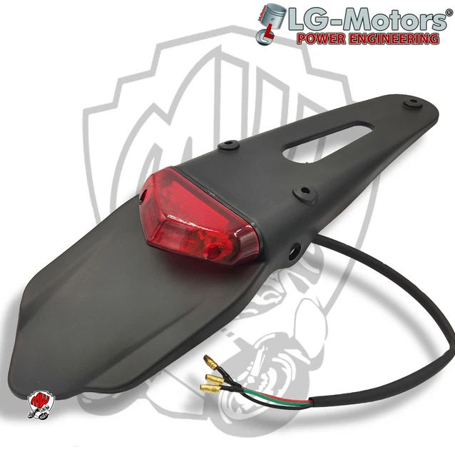 HTTMT - Cadre de plaque d'immatriculation double LED incurvé avec