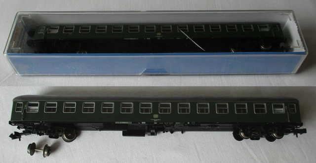 Minitrix 3069 N Voiture de Tourisme Tromblon 3. Classe Braun Le DRG Bon