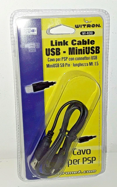 Cavo di collegamento USB per Sony PSP Playstation Portable USB MiniUSB