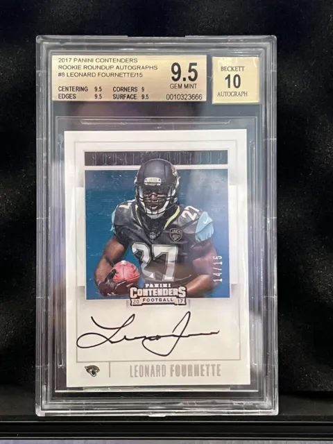 Leonard Fournette Contenders Rookie Roundup Auto /15