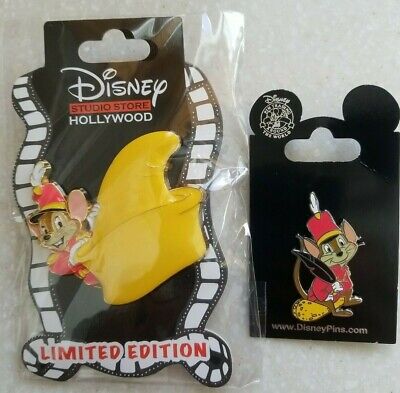 DSF Dumbo Hat & Timothy Mouse Pin Flying Elephant Feather DSSH Disney LE 300 NEW