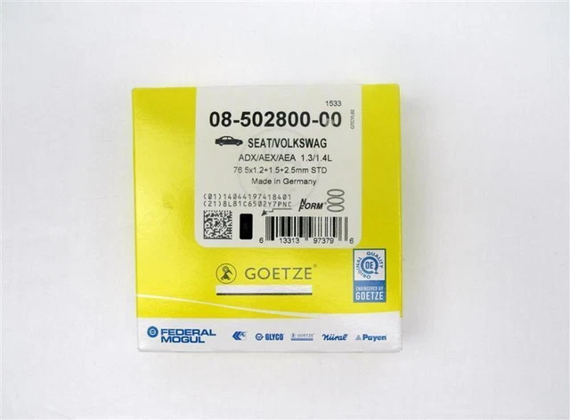 KAVIGU Lot De 6 Segments Piston 34mm X 1.5mm - Compatible FC55 FC75 FC85 HL45 HL75 KM55 KM85 MM55