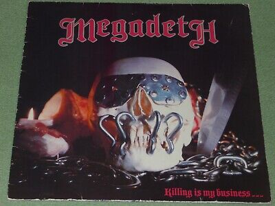 MEGADETH Killing Is My Business... And Business Is Good! VINYL 1st UK MFN 46 EX