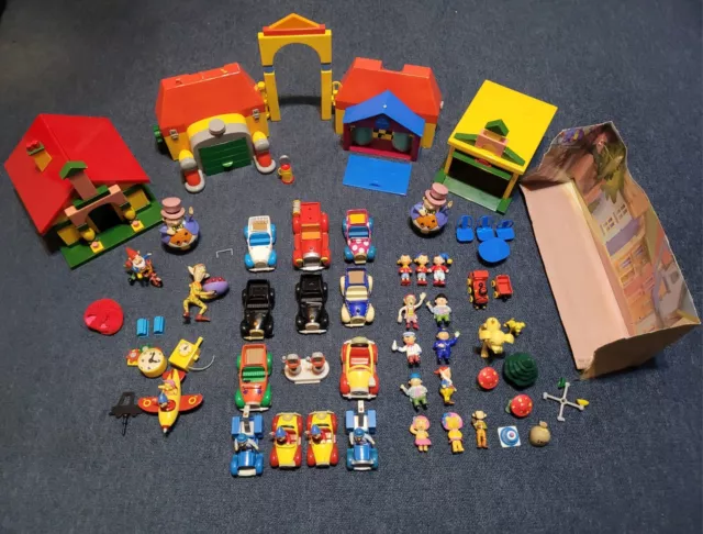 Noddy Toyland Large Bundle Of Toys, Cars, Buildings Golden Bear, Corgi & Lledo