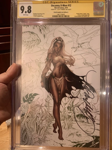 Uncanny X-Men #12 🔥 J. Scott Campbell Edition G 🔥 CGC 9.8 SS Campbell L@@K!