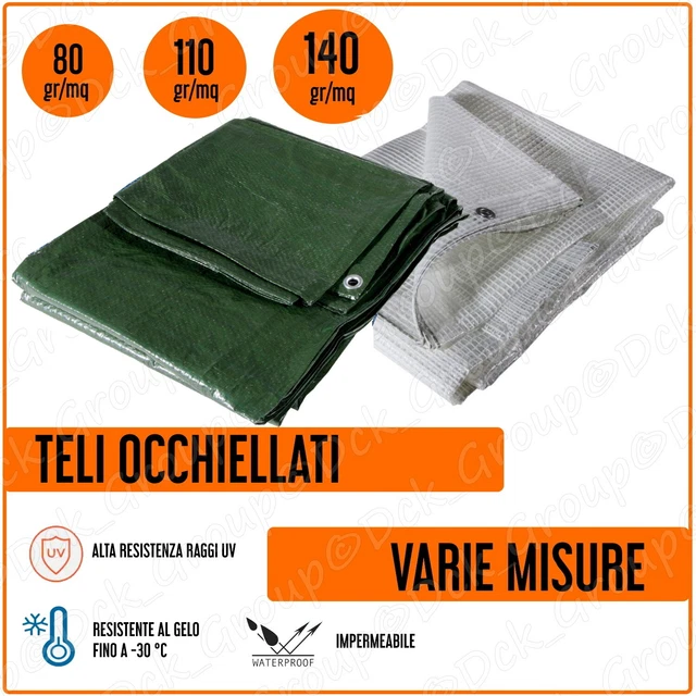 Telo telone copritutto 4x25 mt = 100 mq imbianchino pittura 670 gr