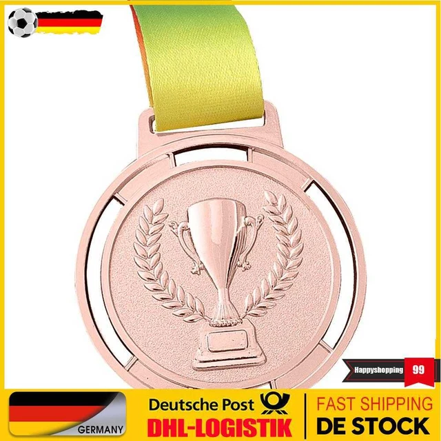 Torch Medal Souvenir Zinc Alloy Sport Competition Prize with Strap (Copper)