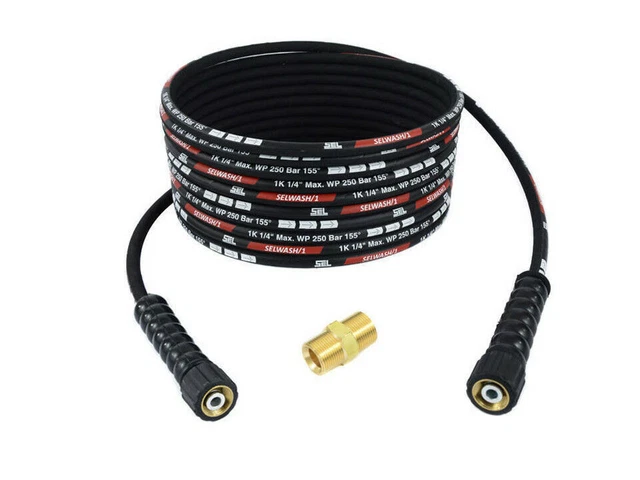 Tuyau Raccordement Haute Pression 400 Bar DN8 M22 - 1m Pour Karcher HD HDS