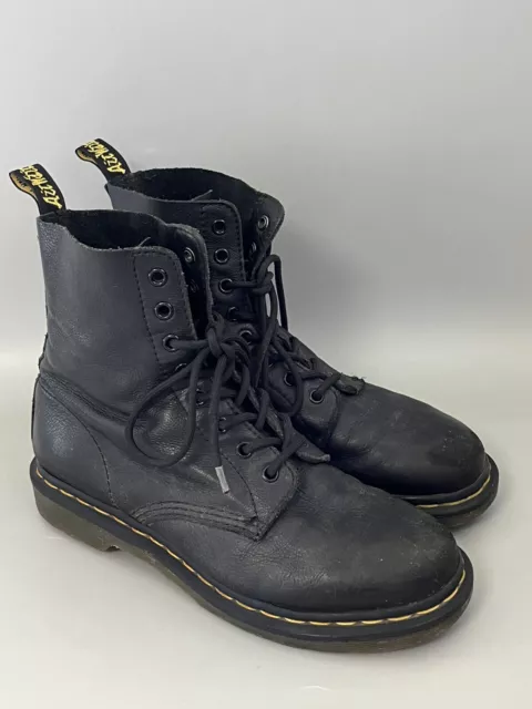 DR. DOC MARTENS 1460 Pascal Womens Size 9 Lace Up Boots Black Leather ...