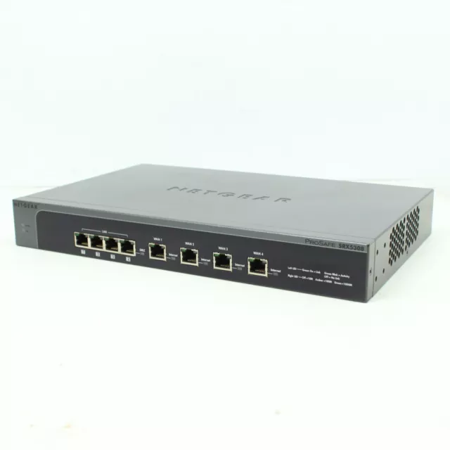 NETGEAR ProSafe SRX5308 Gigabit Quad WAN SSL VPN Firewall 1Gbps