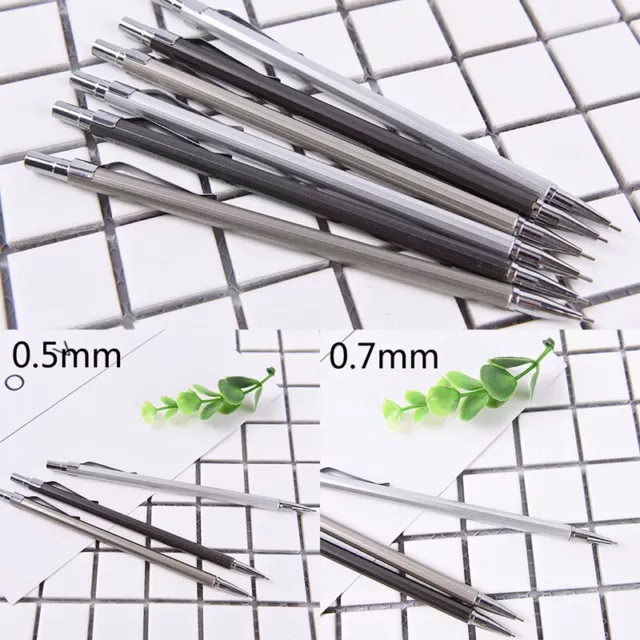 0.5/0.7mm Metal Mechanical Automatic Pencil For School Writing Drawing SW BU