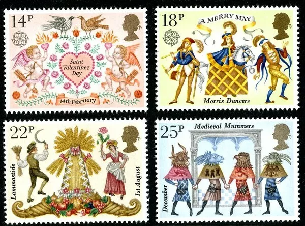 (#1176) Gb 1981 Folklore Mnh Set