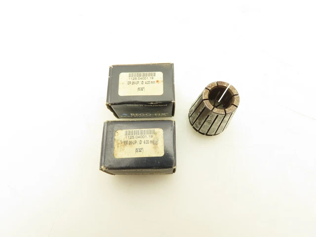 Rego-Fix ER25-UP/0 Sealed Coolant Collets 4mm Lot of 3