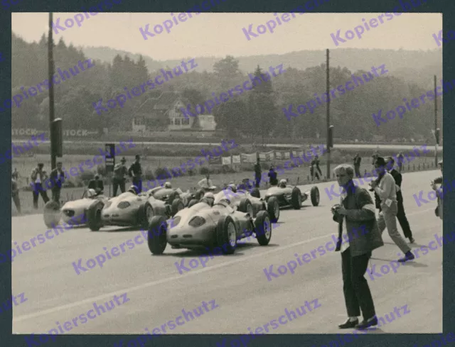 orig Foto Start GP Solitude Bonnier Gurney McLaren Porsche Lotus Motorsport 1961