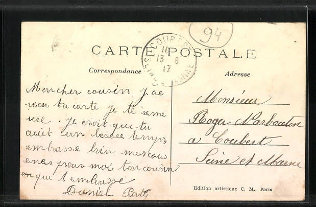 CPA Alfortville, Le Carrefour Victor Hugo et la rue de Villeneuve 1917 2