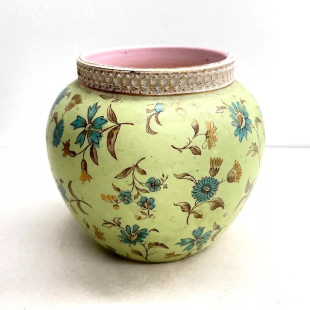 Vintage Chinese Porcelain Vase Floral Pattern