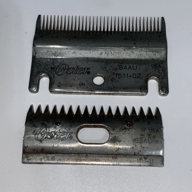 Oster/Stewart TOP&BOTTOM Clipmaster Clipper BLADE Combo Pack  83AU/84AU