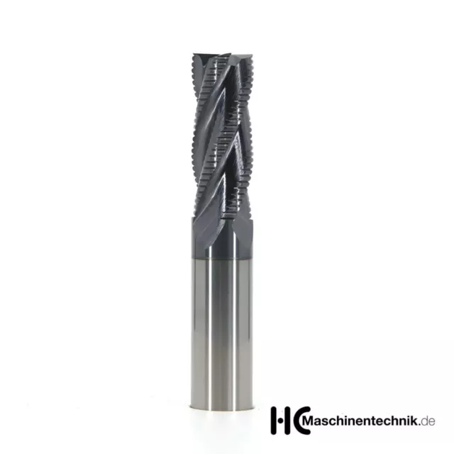 VHM Schruppfräser mit TiAlN Z=4, Fräser, CNC Vollhartmetall 1-20mm Schaftfräser