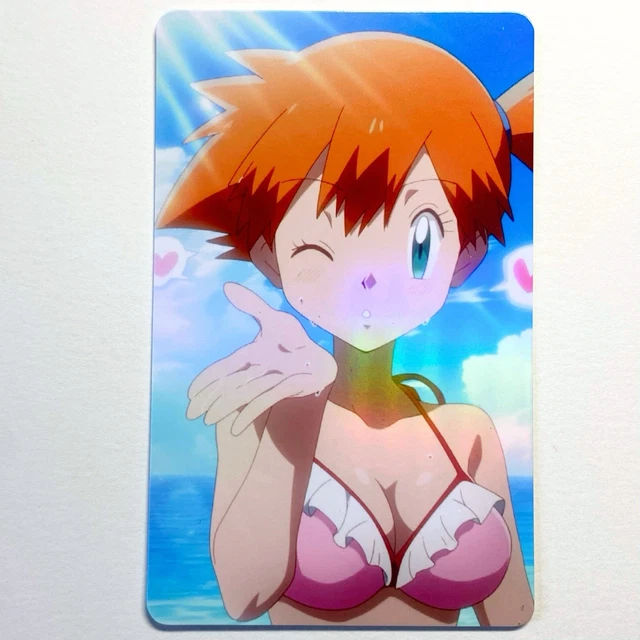 POKMON TRAINER MISTY Sexy Doujin Waifu Girl Anime Art Goddess Card $16.00  - PicClick