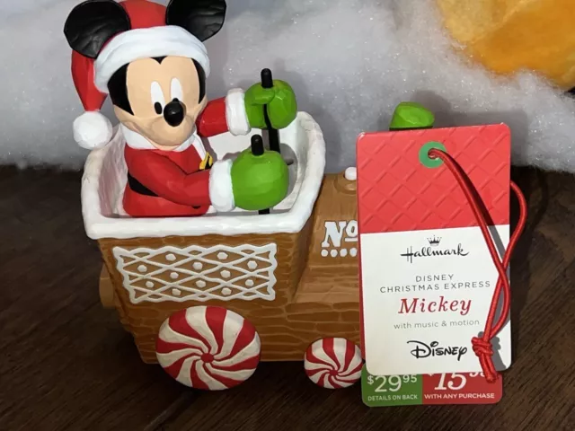 HALLMARK 2016 Disney Christmas Express Train MICKEY NWT