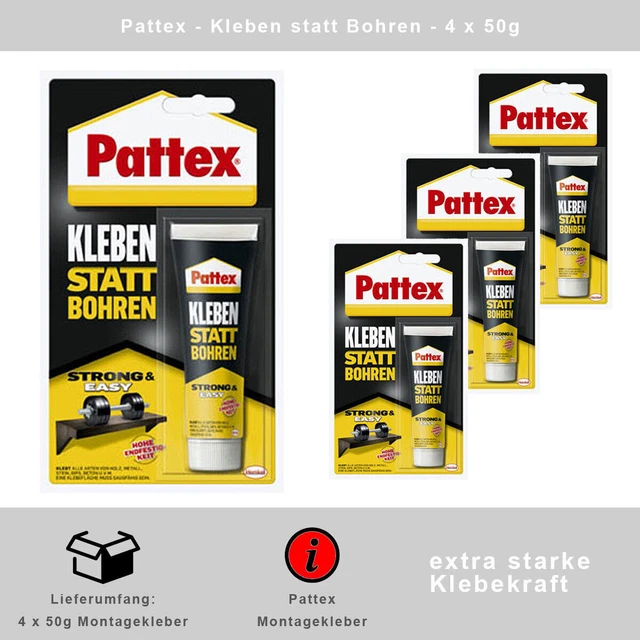 Adhesivo Pegar en lugar de Agujerear 4 X 50g - Extra Fuerte - Blanco - De Henkel 2