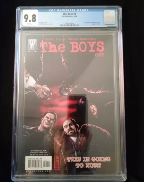 THE BOYS #1 (2006) CGC 9.8 White Pages First Issue 1st printing, Butcher, Hughie