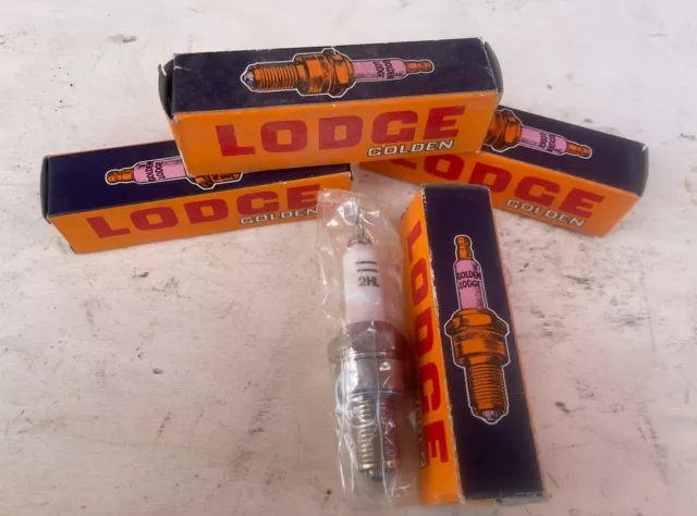 4-Candele Nuove e Originali LODGE 2 hl, 4 Punte (per Alfa-Giulia,Alfetta,75,Giul