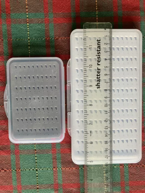 FOAM FLY BOX , Large and small . Slotted Foam As Pictured .