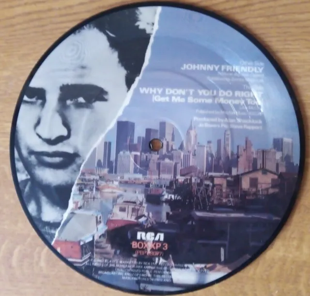 JoBoxers ‎- Johnny Friendly - UK 1983 RCA BOXXP 3 Vinyl 7" Picture Disc Single