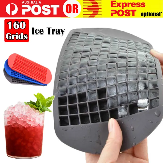160 Mini Grids Frozen Cubes Silicone Mould Bar Tiny Ice Cube Tray Ice Maker Mold