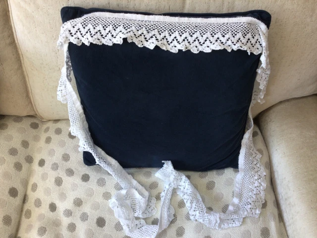 Two Vintage Hand Made Crocheted Table Cloth Edging