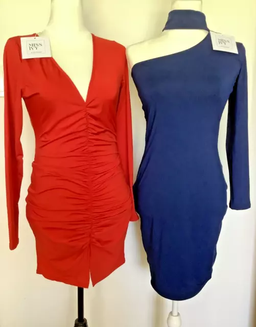 SALE - Bulk Lot of 2 Dresses (2 for $15) Miss Ivy Size XL, Red and Navy Blue.