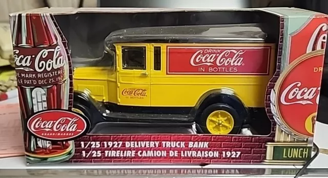 New/In Box: Coca-Cola Die-Cast Metal Vehicle Bank - 1/25 1927 Delivery Truck