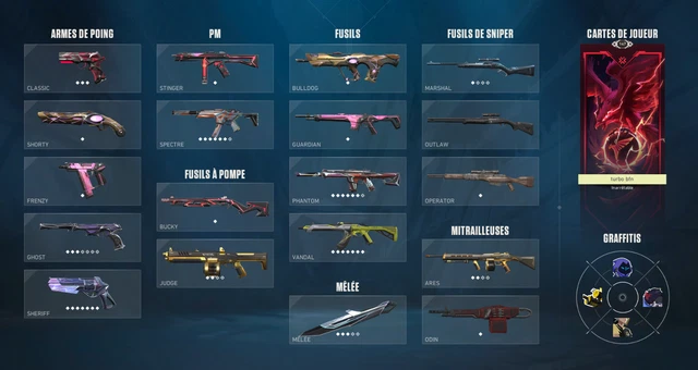 Compte VALORANT Avec +200€ De Skins - Rang Platine - Compte PC Neuf (Non Utilisé)