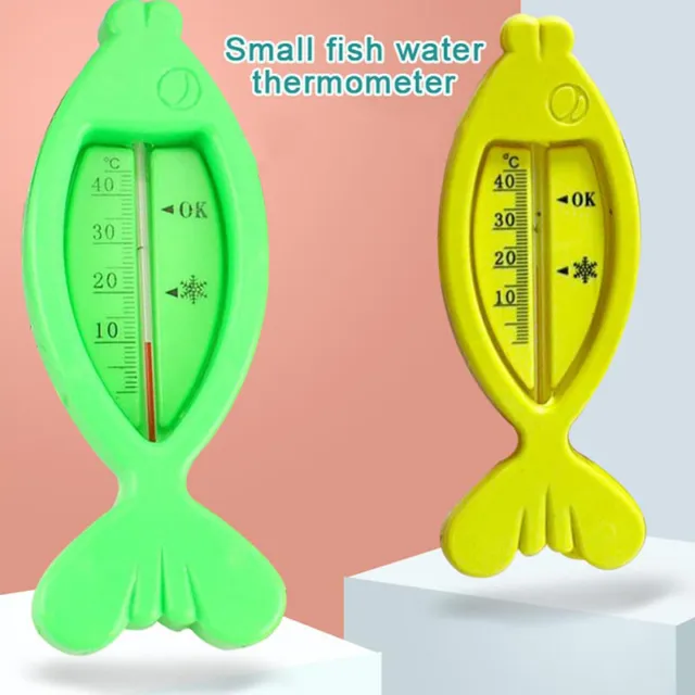 1 pieza termómetro de baño de bebé termómetro de baño de bebé termómetro de peces pequeños p
