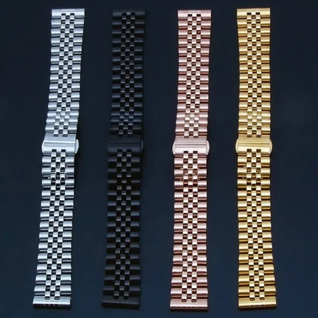 12-24mm Solid Stainless Steel Watch Strap Band Jubilee Watch Band Wrist Bracelet 3