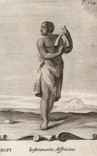 AFRIKANISCHE GLOCKE - Bonanni - Westerhout - Kupferstich 1716