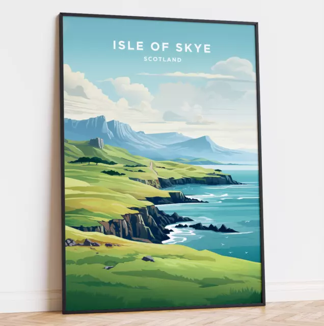 Isle Of Skye Travel Poster Scotland Art Print