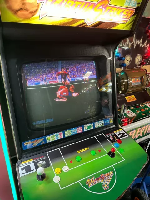 SEGA Virtua Striker - Original CRT and a cabinet and board - Fully working