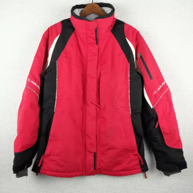 Polaris Winter Jacket Womens Small Red Black Snowmobile Outdoor Hiking