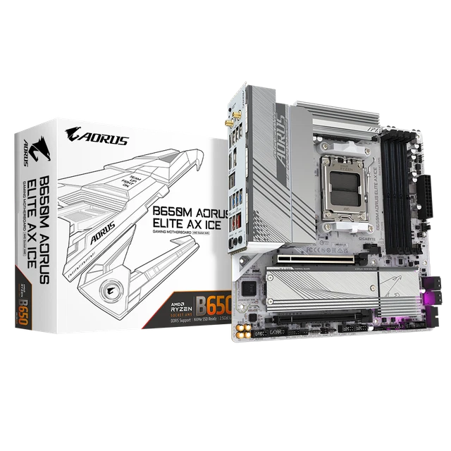 GIGABYTE B650M AORUS ELITE AX ICE DDR5 Motherboard £237.73 - PicClick UK