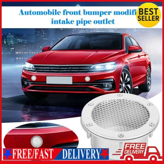 Air Duct Grille Racing Presa di sfiato paraurti anteriore per aspirazione aria fredda (argento)