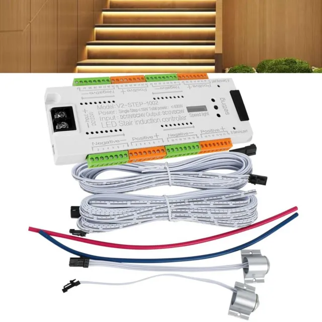 Motion Sensor Stair Light Controller Kit with Adjustable Timer for 32 Channels