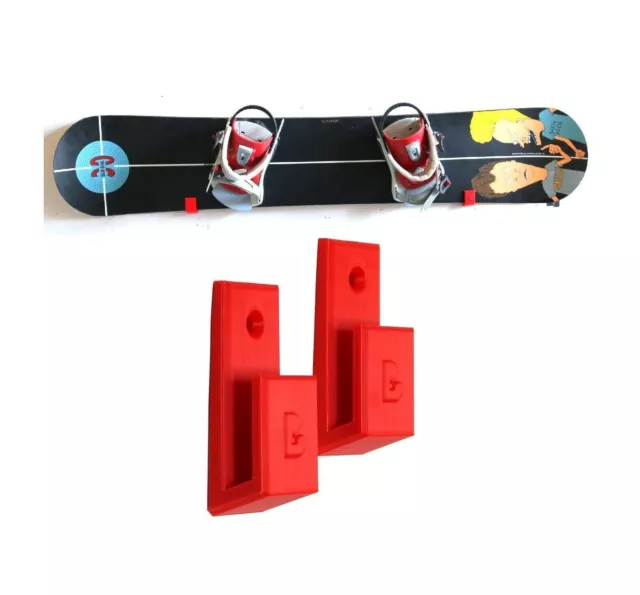 PANTALLA DE RACK DE ALMACENAMIENTO PARA MONTAJE EN PARED DE SNOWBOARD para...