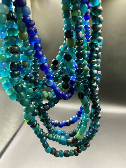 Old Ancient Antique Glass Beads From Ancient Pyu culture period  from Burma 2