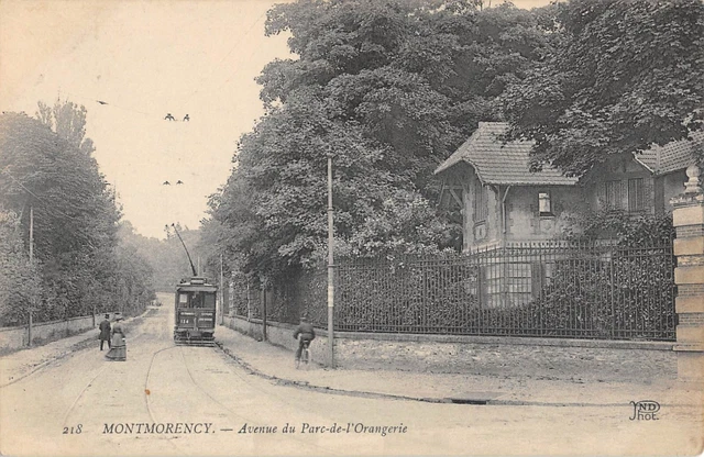 CPA 95 MONTMORENCY / AVENUE DU PARC DE L'ORANGERIE / cliché rare