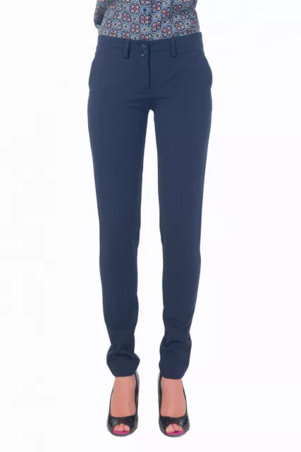 Gusset on the Pocket Female Blue Pants Size 0, 2, 6, 8 US Fashionable NEW