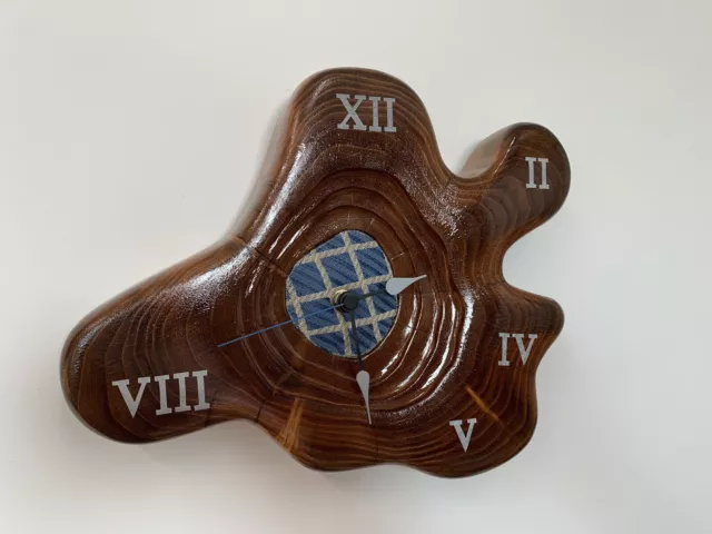 Orologio Artigianale Da Parete in Legno, Numeri Romani