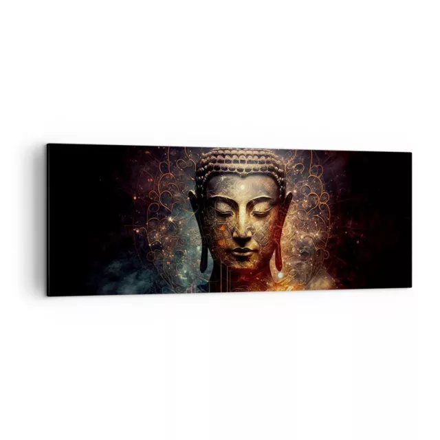 Wandbilder 140x50cm Leinwandbild Buddha Meditation Religion XXL Bilder Wanddeko