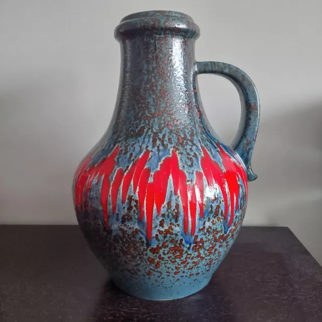 Vintage Scheurich West Germany Fat Lava LORA Keramik Pottery Ceramic 423-42 Vase